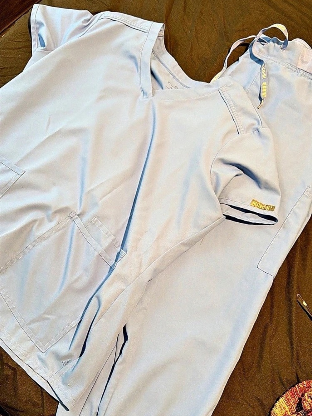 Med Couture Blue Utility scrub set